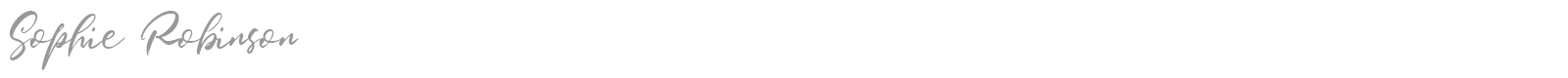 Sophie Robinson font preview